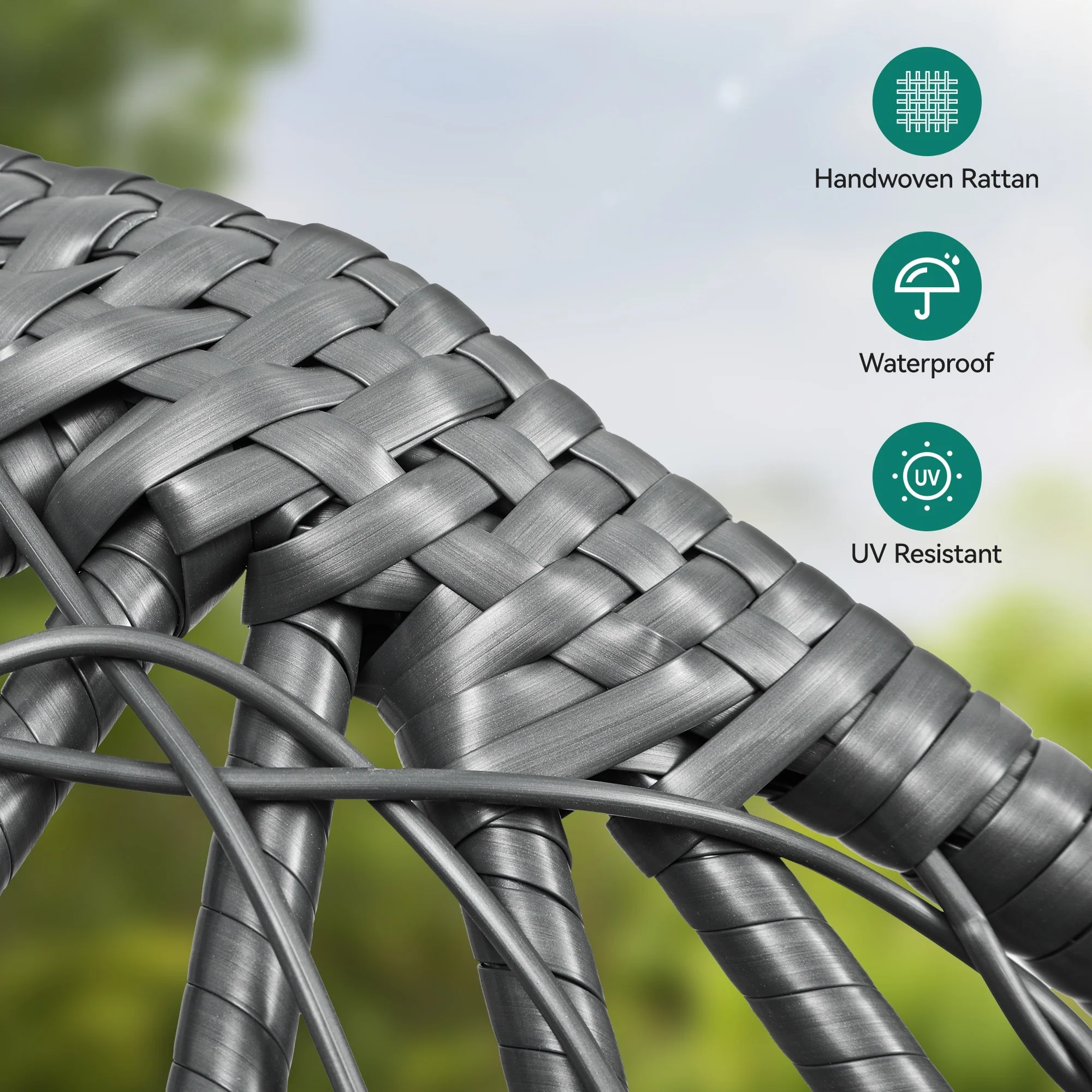 Egg chair with bracket