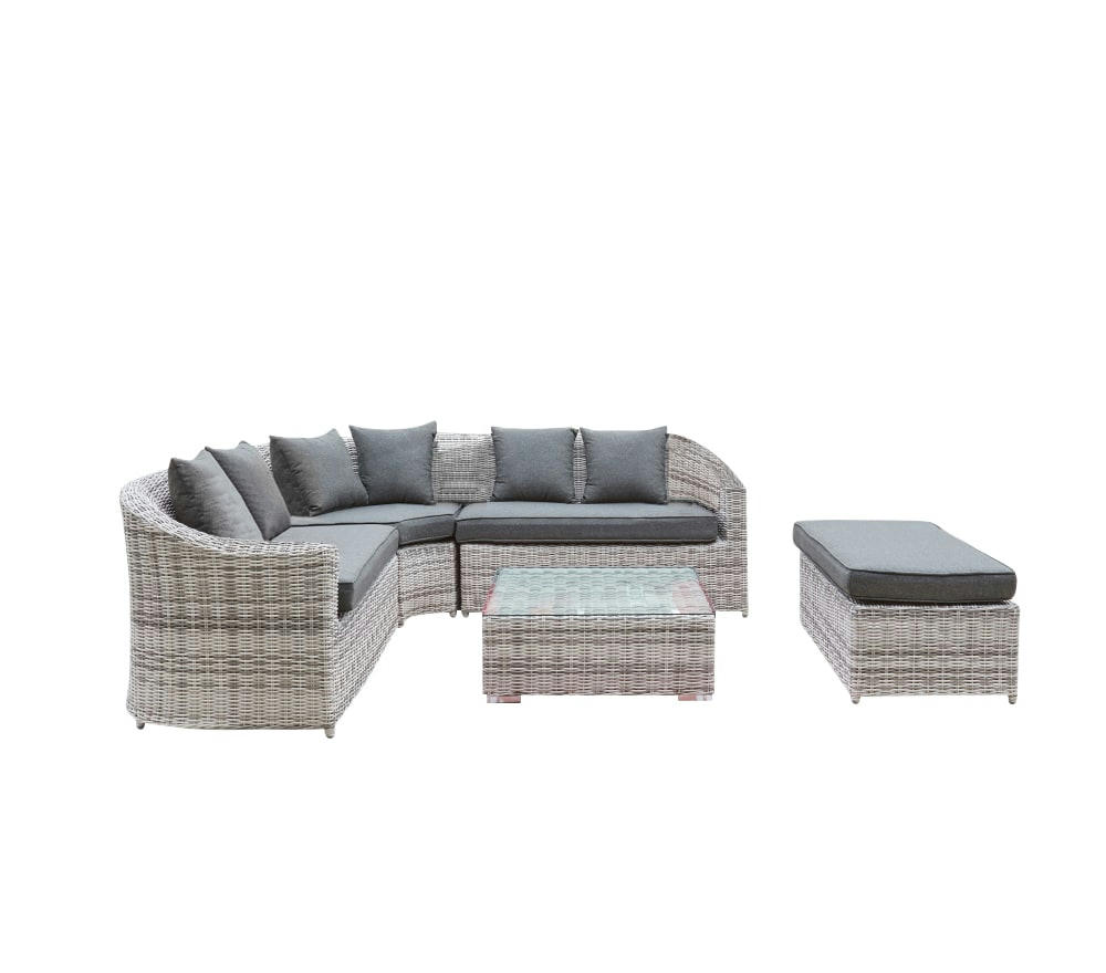 TAHITI XL - Salon de jardin 8 places - en aluminium