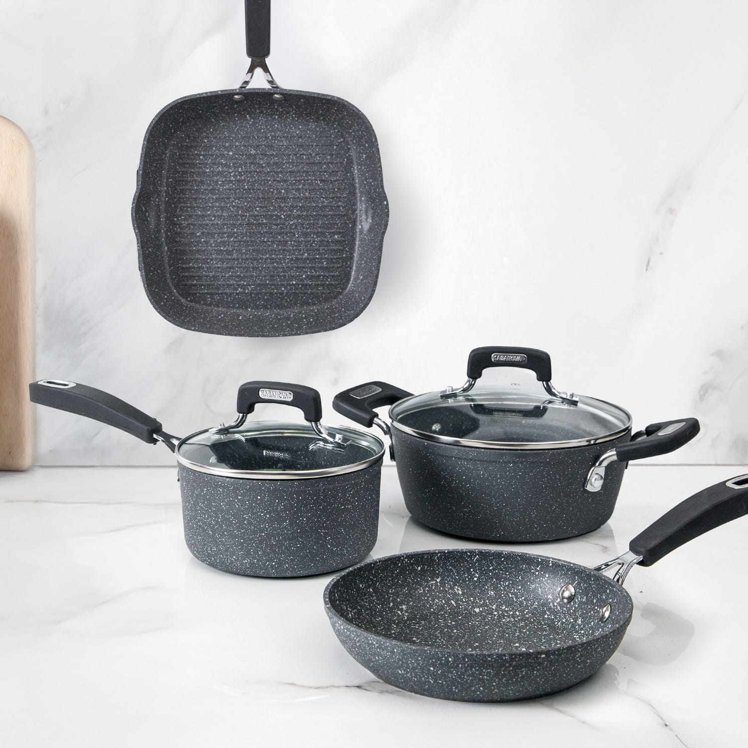 Batteria pentole induzione 6 pezzi New Petra Dark