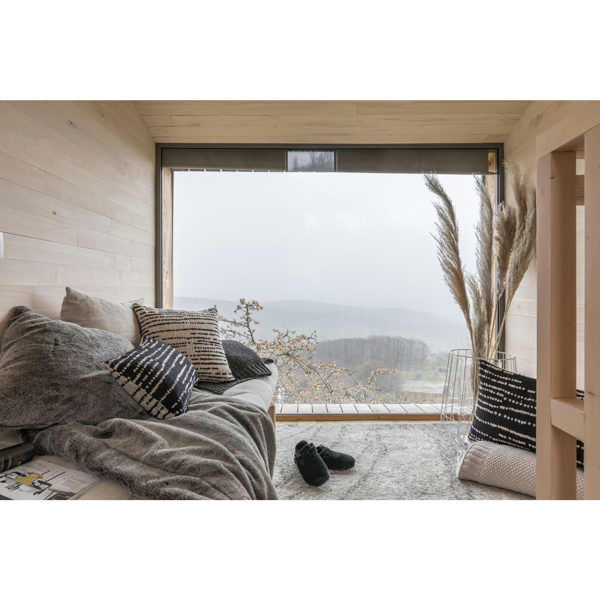 KINTA - Plaid  en polyester naturel 130 x 160