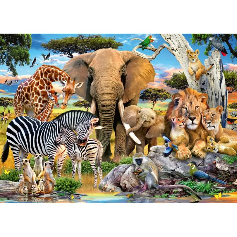 Puzzle Wilde Tierbabys