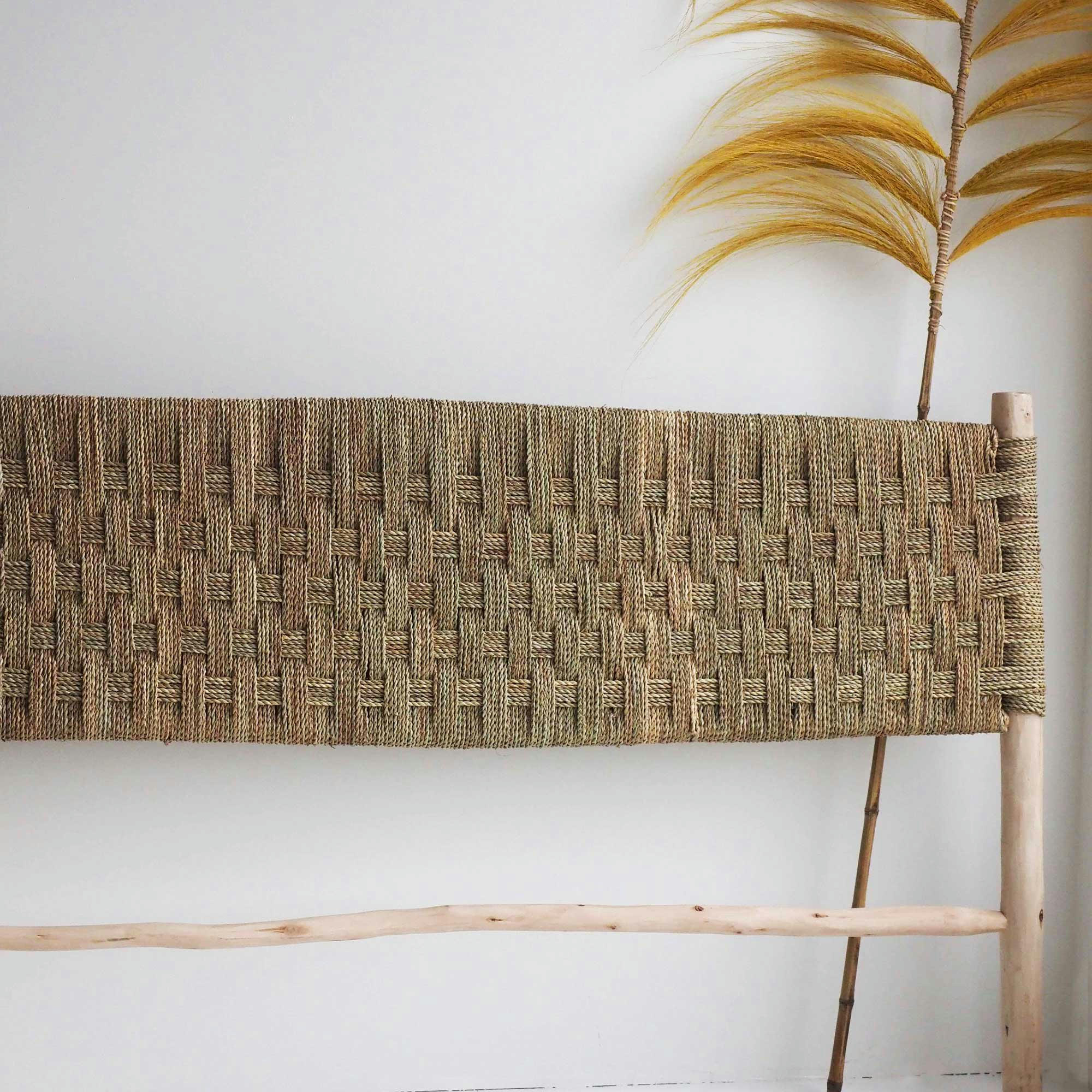 NYNON - Tête de lit en doum et bois d'eucalyptus