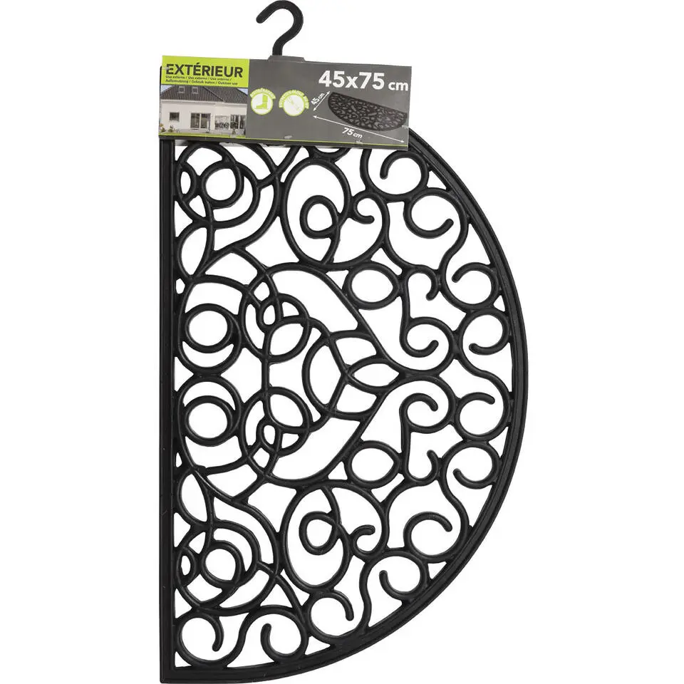 Luance Cozy Step Deurmat - anti slip - half maan - 75 x 45 cm