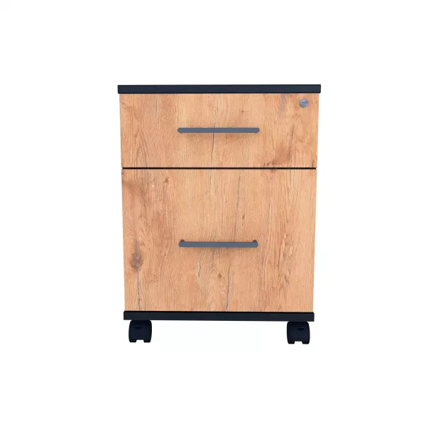 Kontenerek pod biurko LOFT Flex 2 – Dąb Lancelot