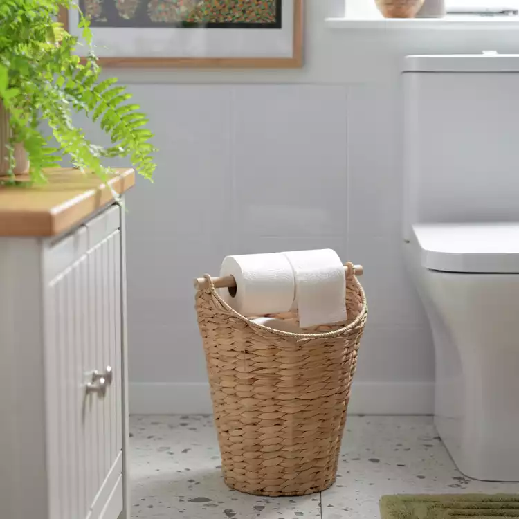 Habitat Woven Toilet Roll Holder - Natural