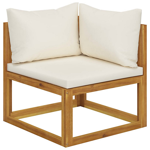 Banc de jardin 70 x 70 blanc Helloshop26