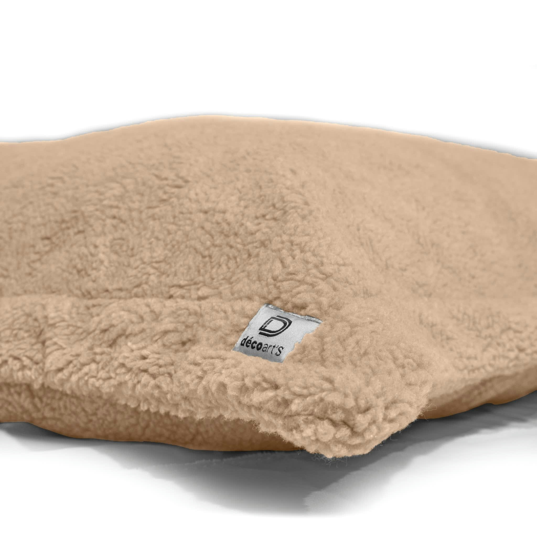 - Pouf Intérieur XL - Housse Sherpa (Effet Mouton) beige