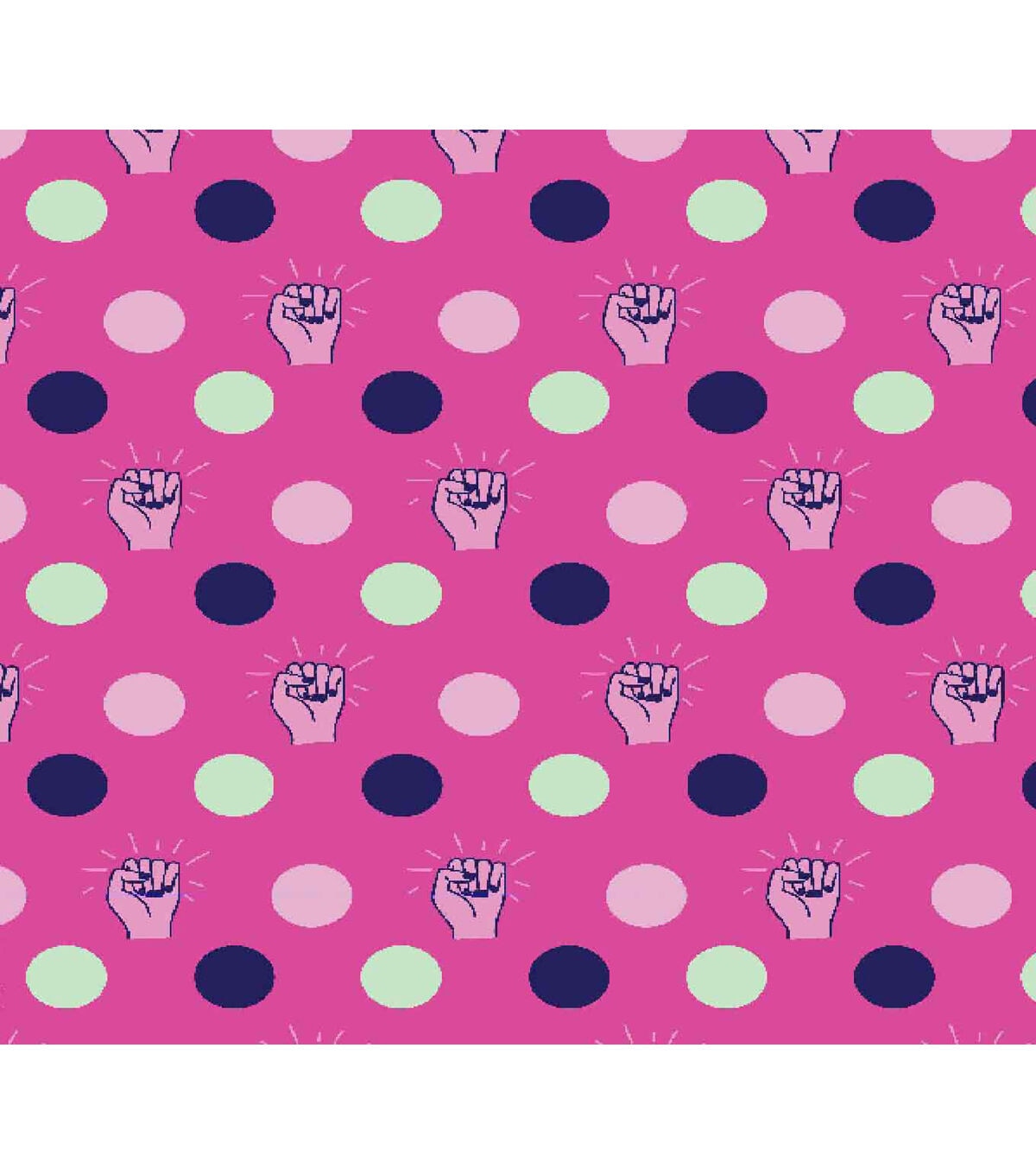 Girl Power Super Snuggle Flannel Fabric