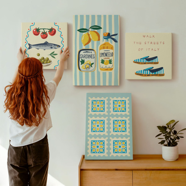 Obraz canvas 4 częściowy Kultura włoska |40x40, 40x60| Wallfluent