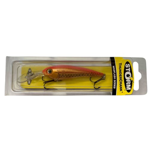 80mm Storm Thundercrank Madflash Hard Body Fishing Lure - Orange/Gold