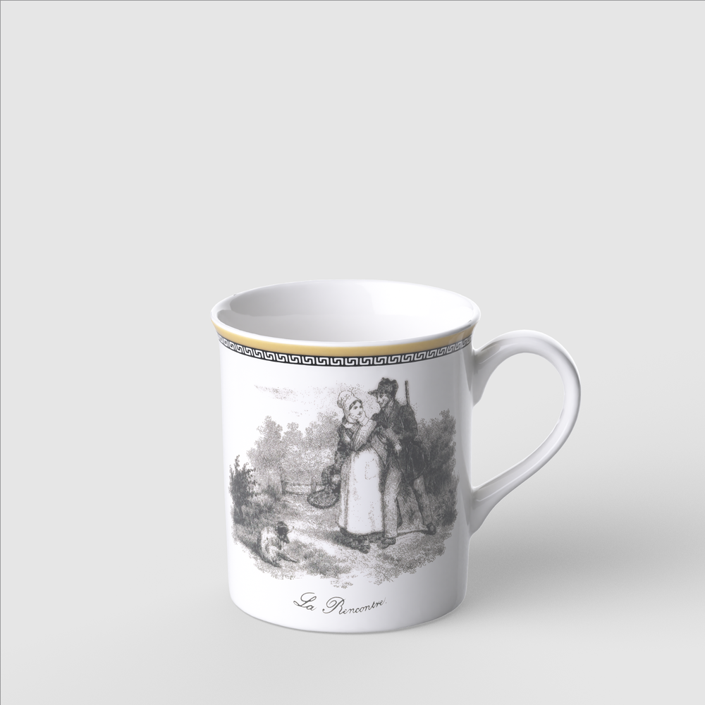 Audun Mug - Multi-colored, 8.5 oz, Premium Porcelain