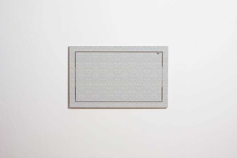 Fläpps Wandbureau 80x50-1 - Watercolor Stripes door Kind of Style