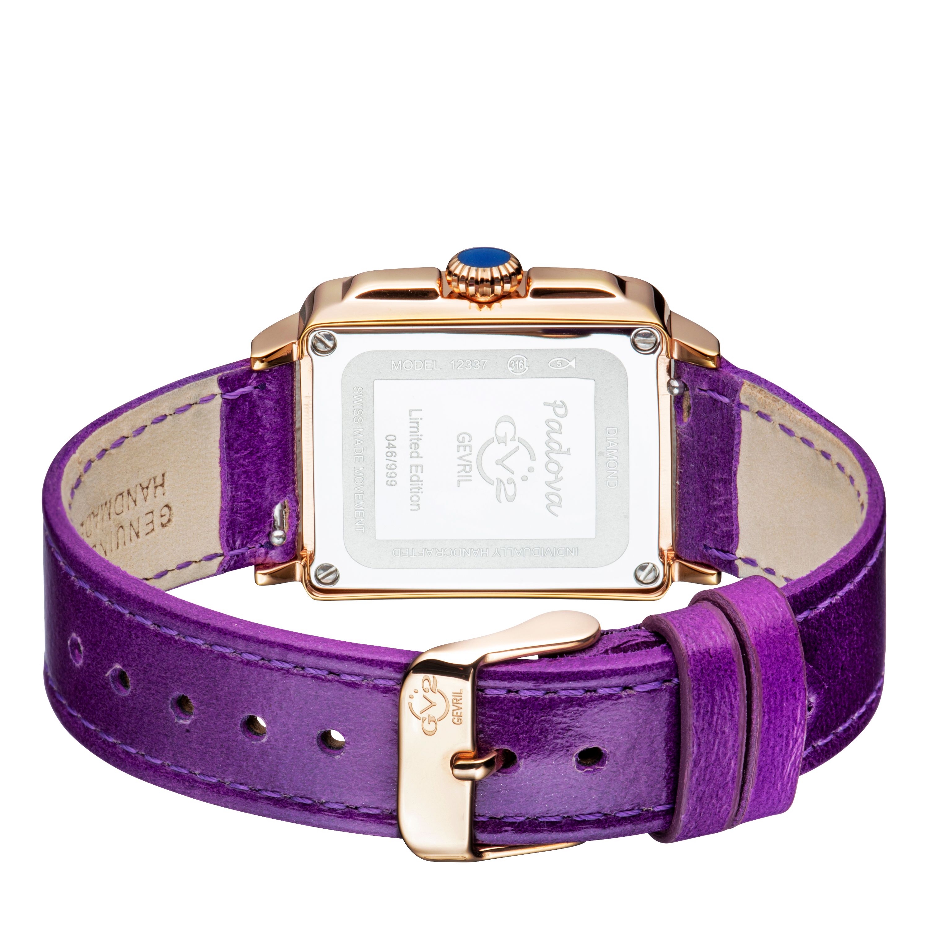 GV2 Padova Gemstone 12337 Swiss Quartz Watch