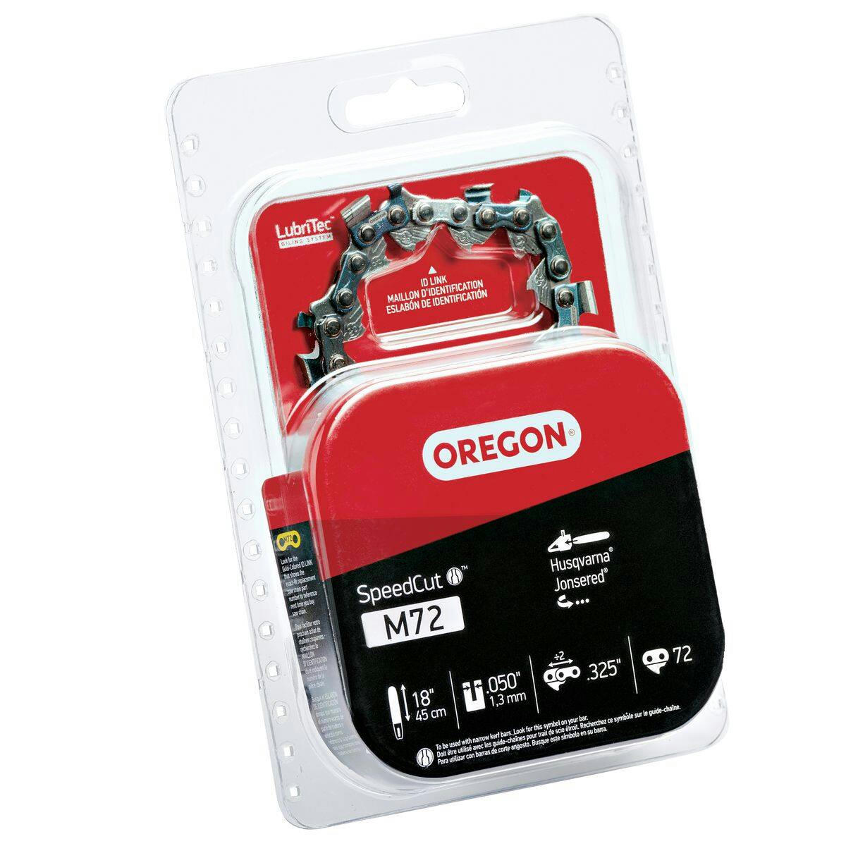 Oregon M72 SpeedCut Chainsaw Chain, Fits Various Brands & Models, 18-in