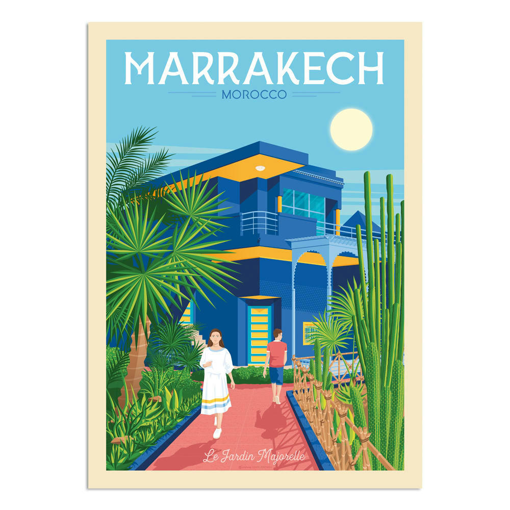 - Affiche Marrakech  21x29,7 cm