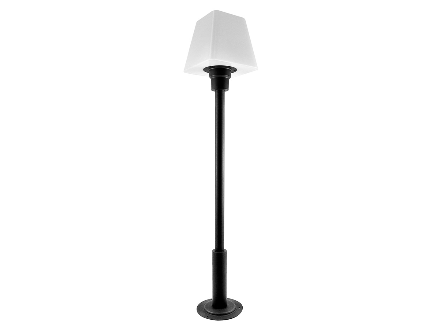Lampa stojąca zewnętrzna Giza48cm metalowa biało-czarna