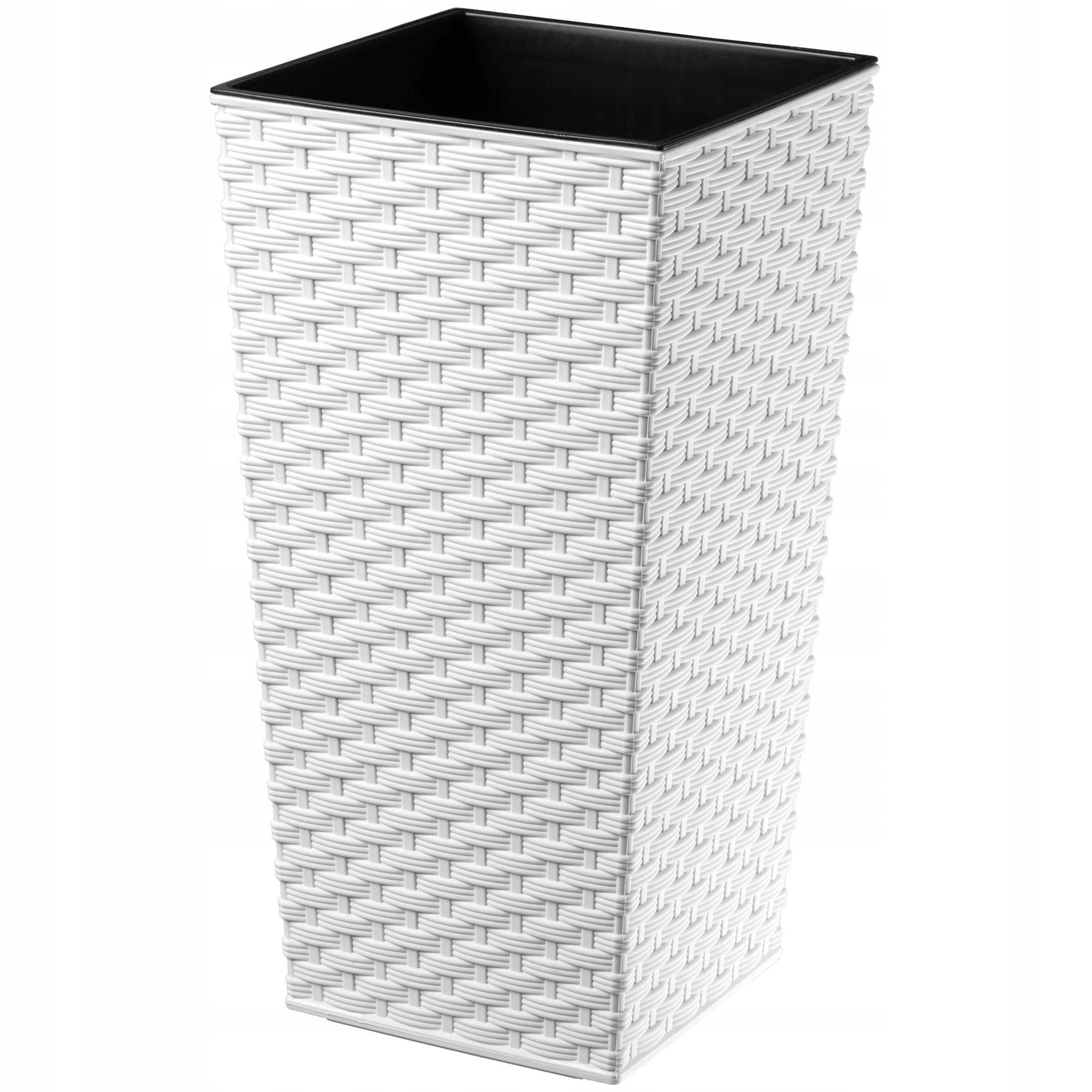 Kadax Donica Doniczka Wkład 29x57cm Wysoka Biała