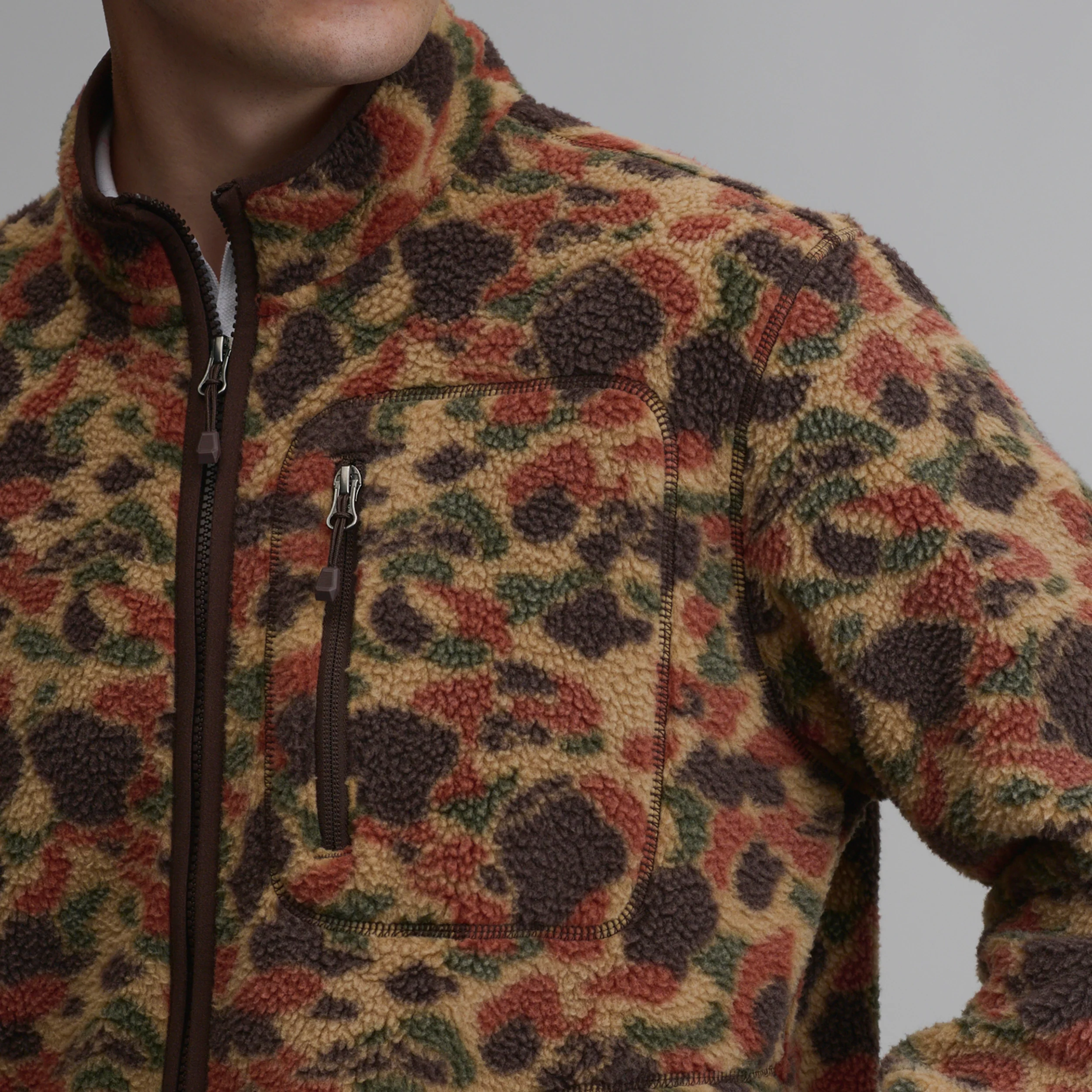 Men's Journey Full-Zip Print Fleece Pullover