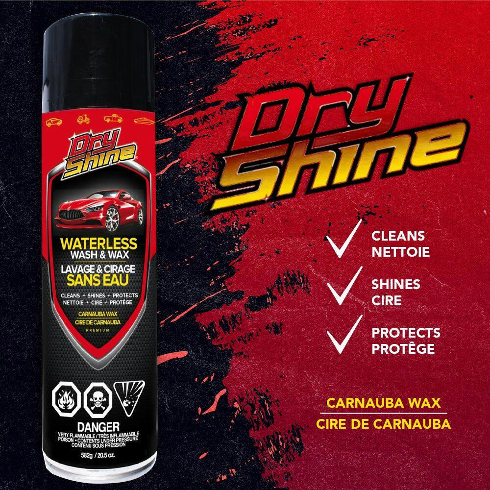 Dry Shine Waterless Car Wash & Wax Spray, 582-g
