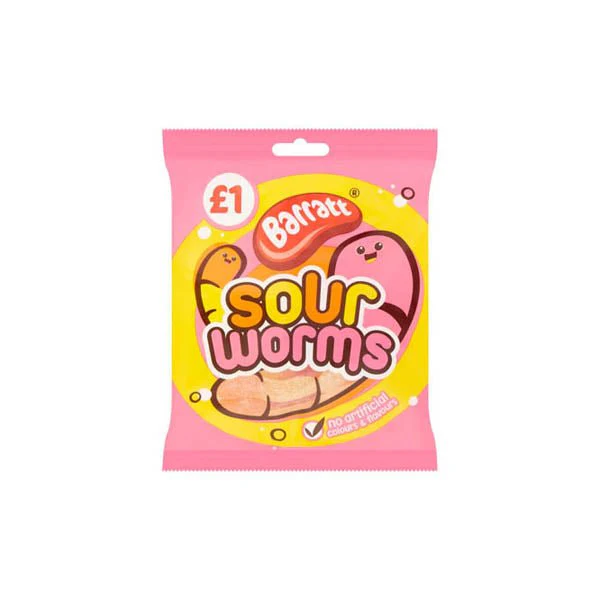 Barratt Sour Worms 80g