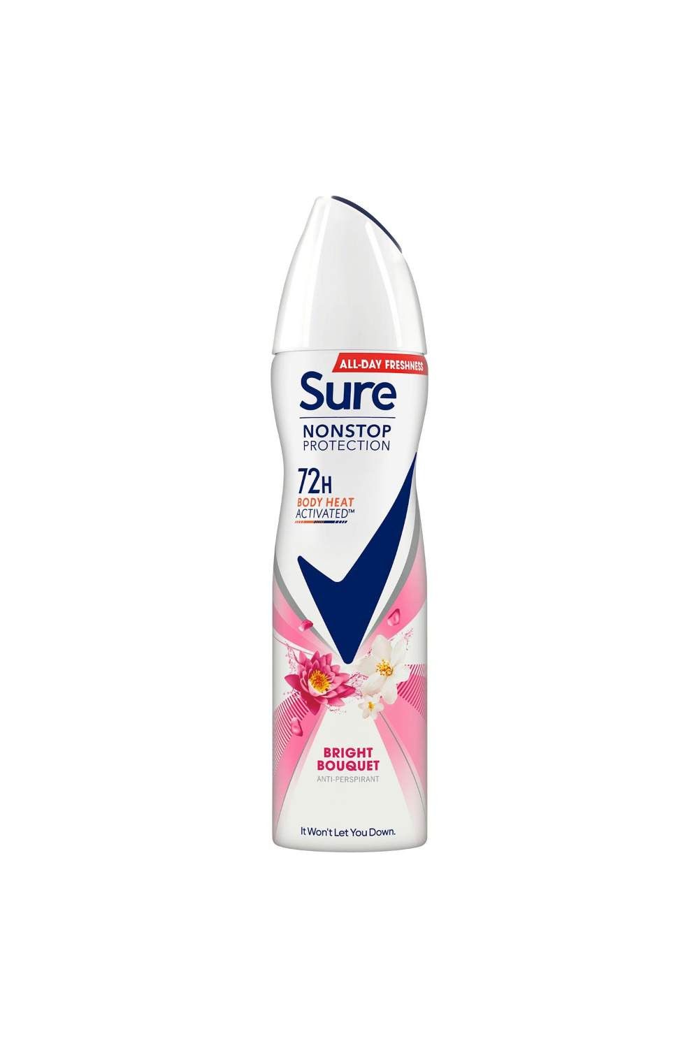 Sure Women 'Anti-Perspirant' 72H Protection Deo Bright Bouquet, 3x150ml