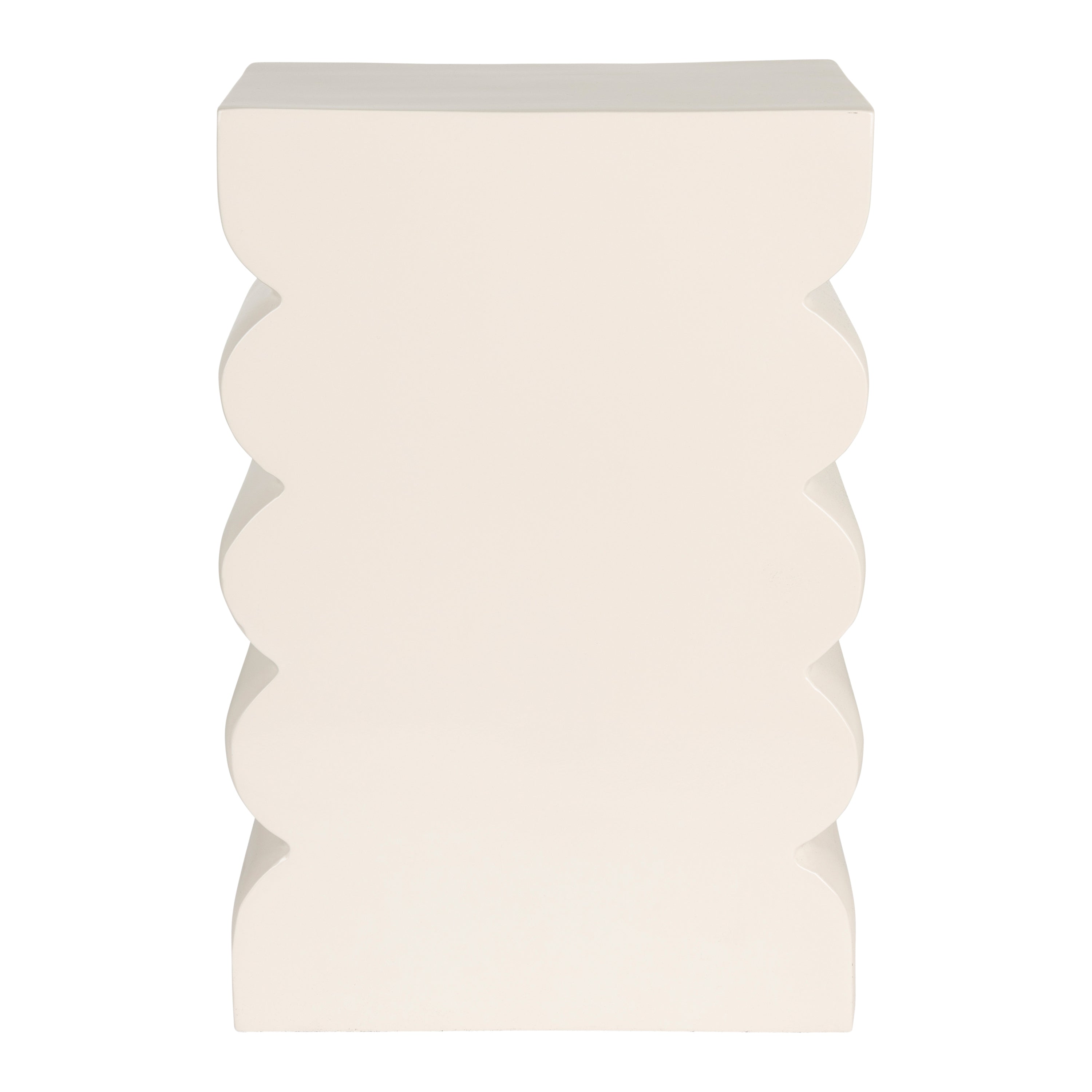 Zuiver Curves Kruk H 45 cm - Shiny Beige