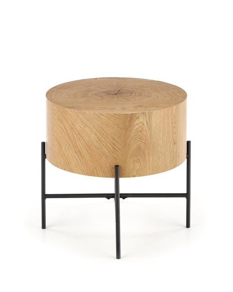 Stolik kawowy BROOKLYN S 45x45 dąb/czarny