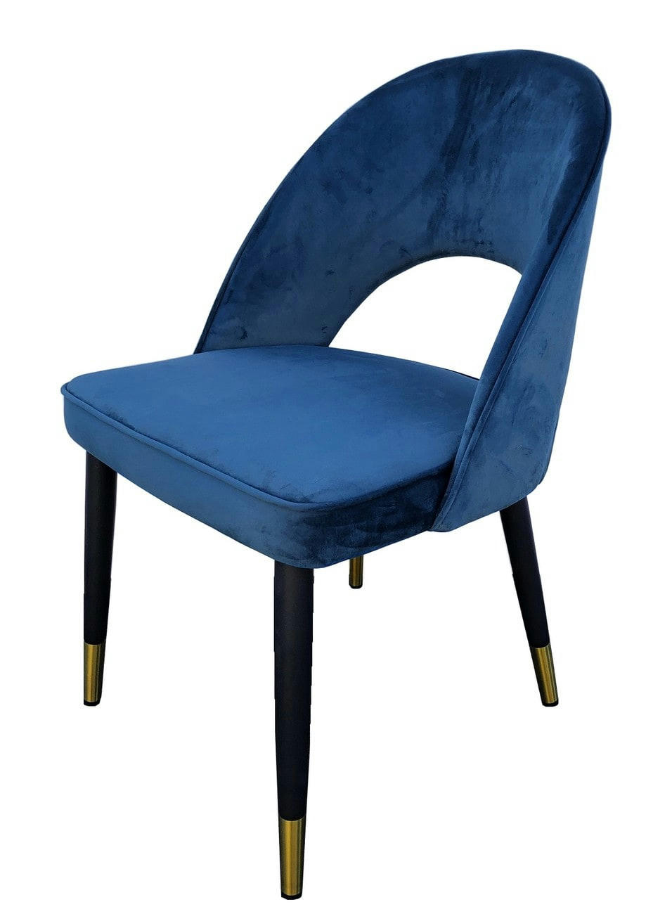ARDEC - Chaise de salle a manger en velours bleu