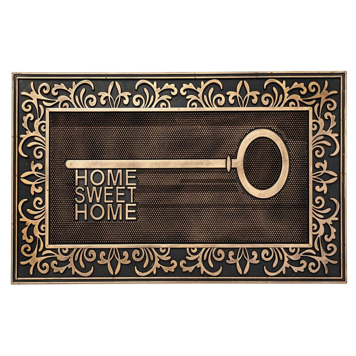 - Paillasson caoutchouc clef home sweet home 75x45x0,7cm