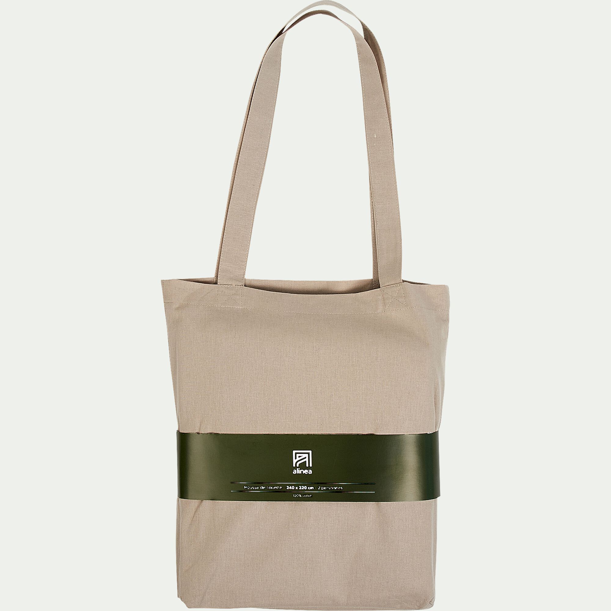 CALANQUES - Housse de couette en coton 240x220cm - beige alpilles