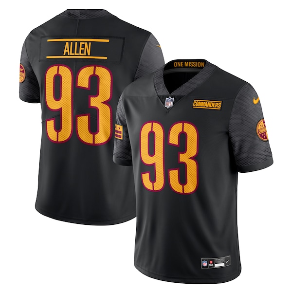 Jonathan Allen Washington Commanders Nike Alternate Vapor Untouchable Limited Jersey - Black
