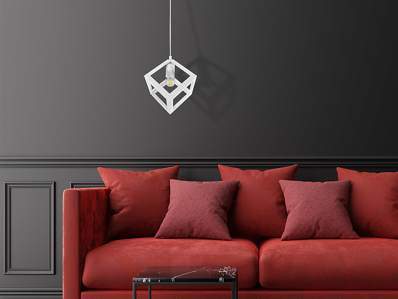 Lampa wisząca Sweden metalowa biała