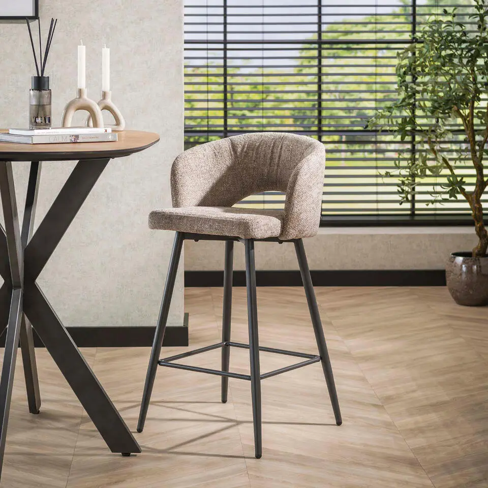 Fraaai - Elmer barstoel tissee cargo - zand