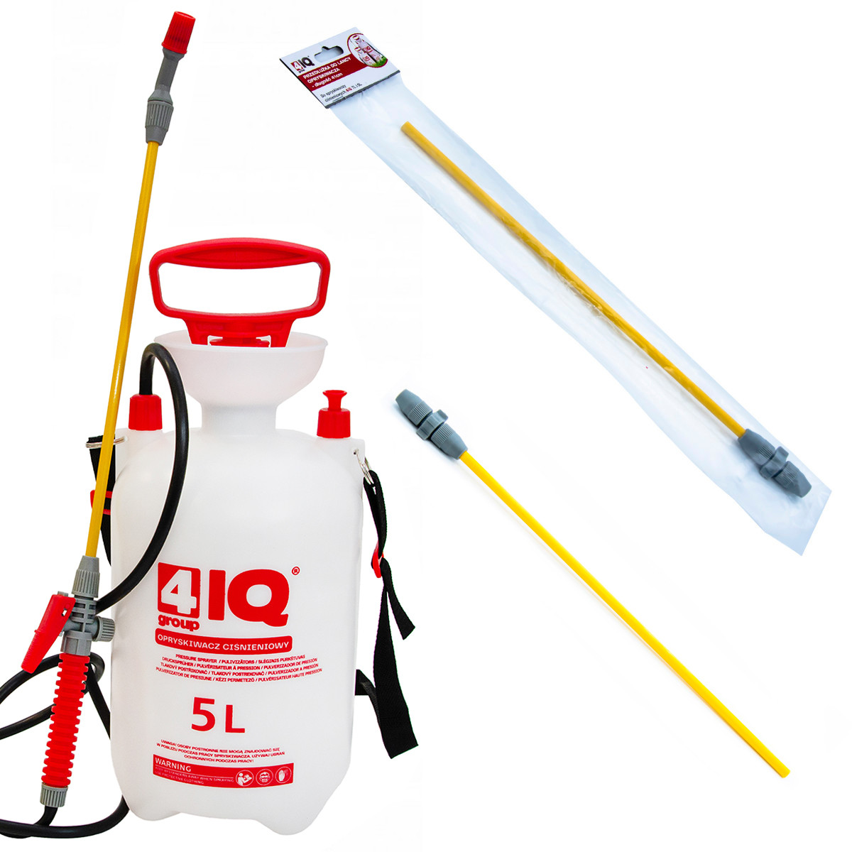 Opryskiwacz Ciśnieniowy Ogrodowy 5L   Przedłużka do Lancy 40 cm Spryskiwacz