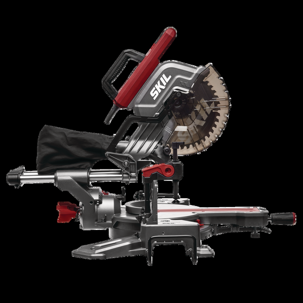 SKIL MS6305 15 Amp Dual-Bevel Sliding Mitre Saw, 10-in