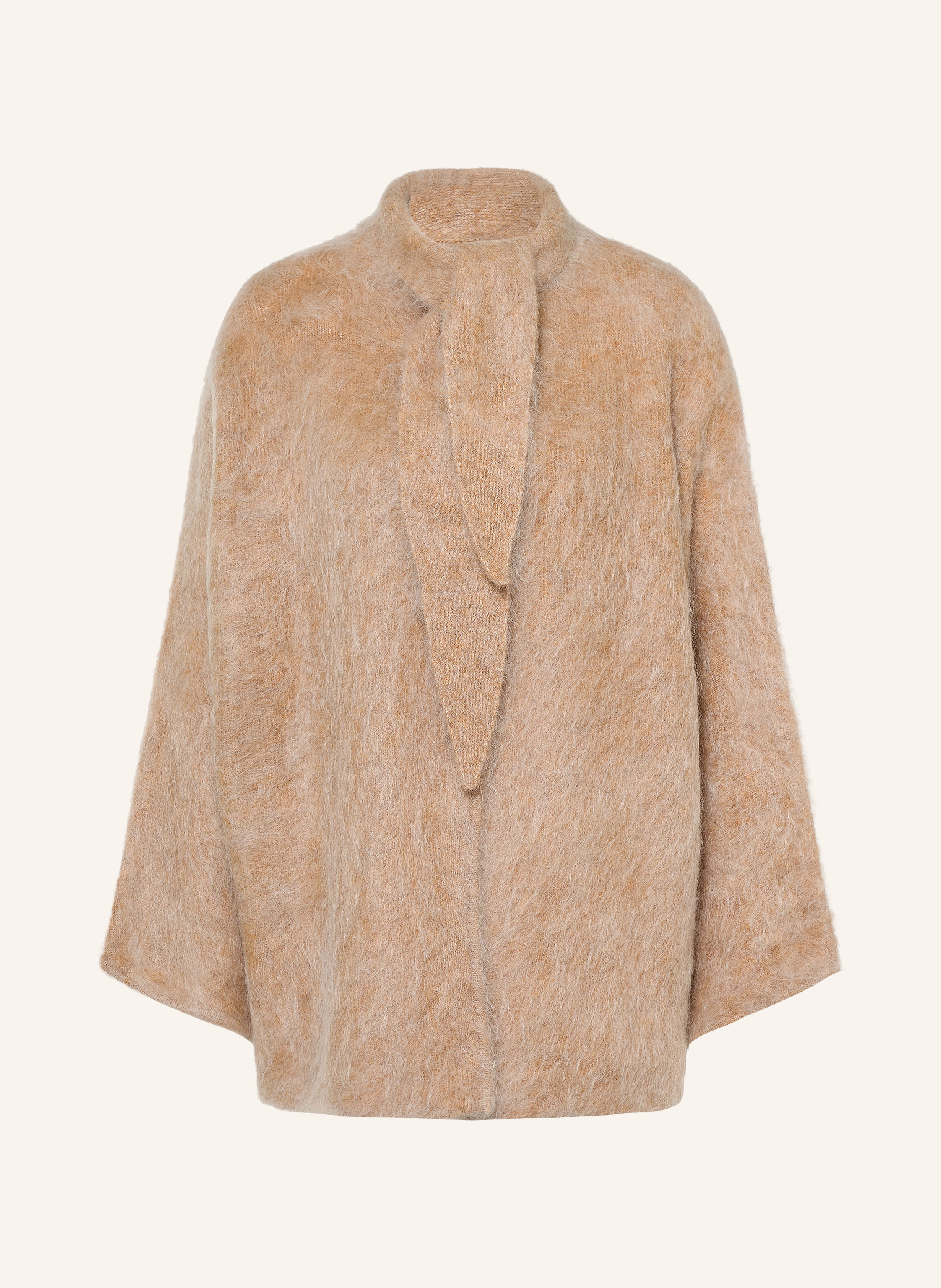 MRS & HUGS Strickjacke mit Schluppe und Mohair
