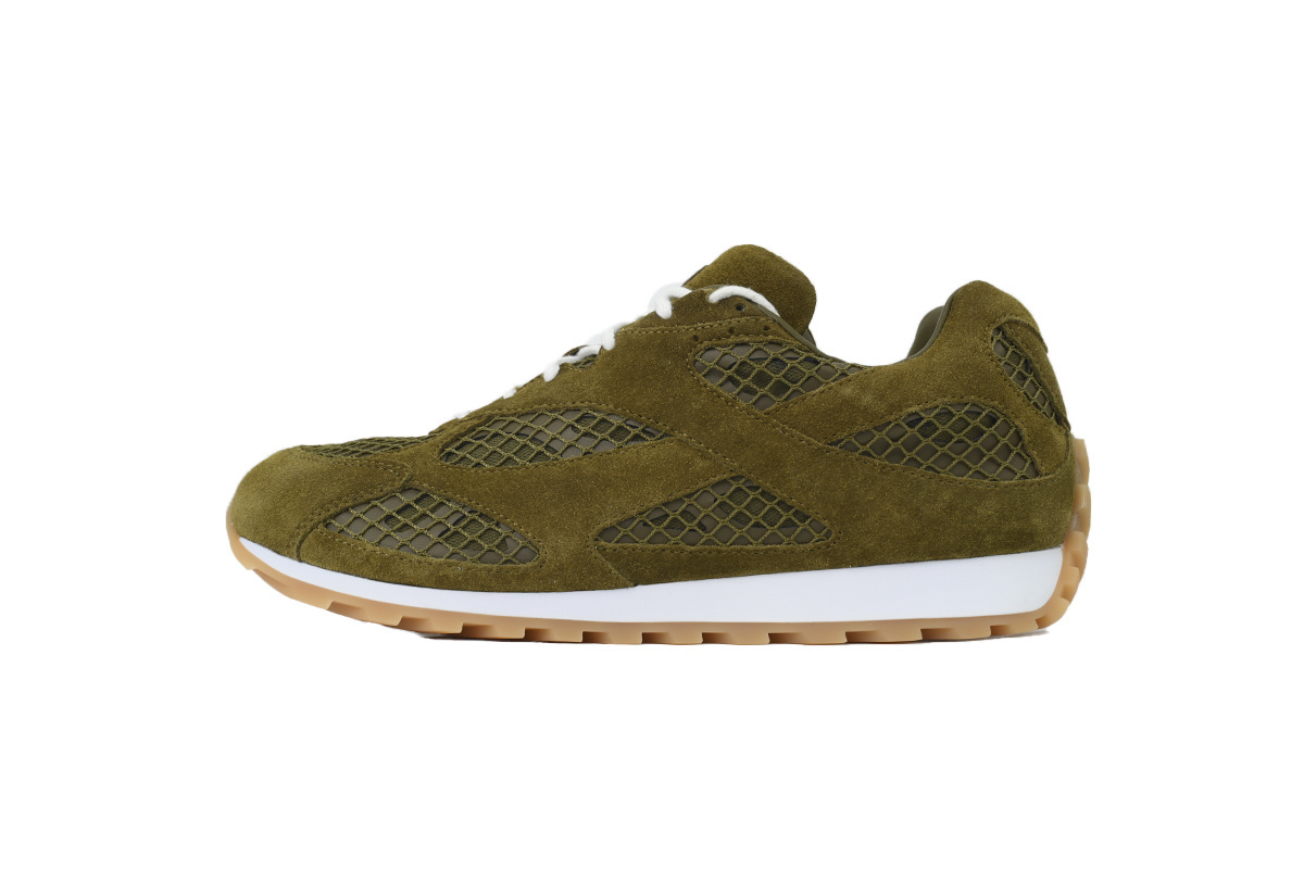 Bottega Veneta Orbit Sneakers Suede Green