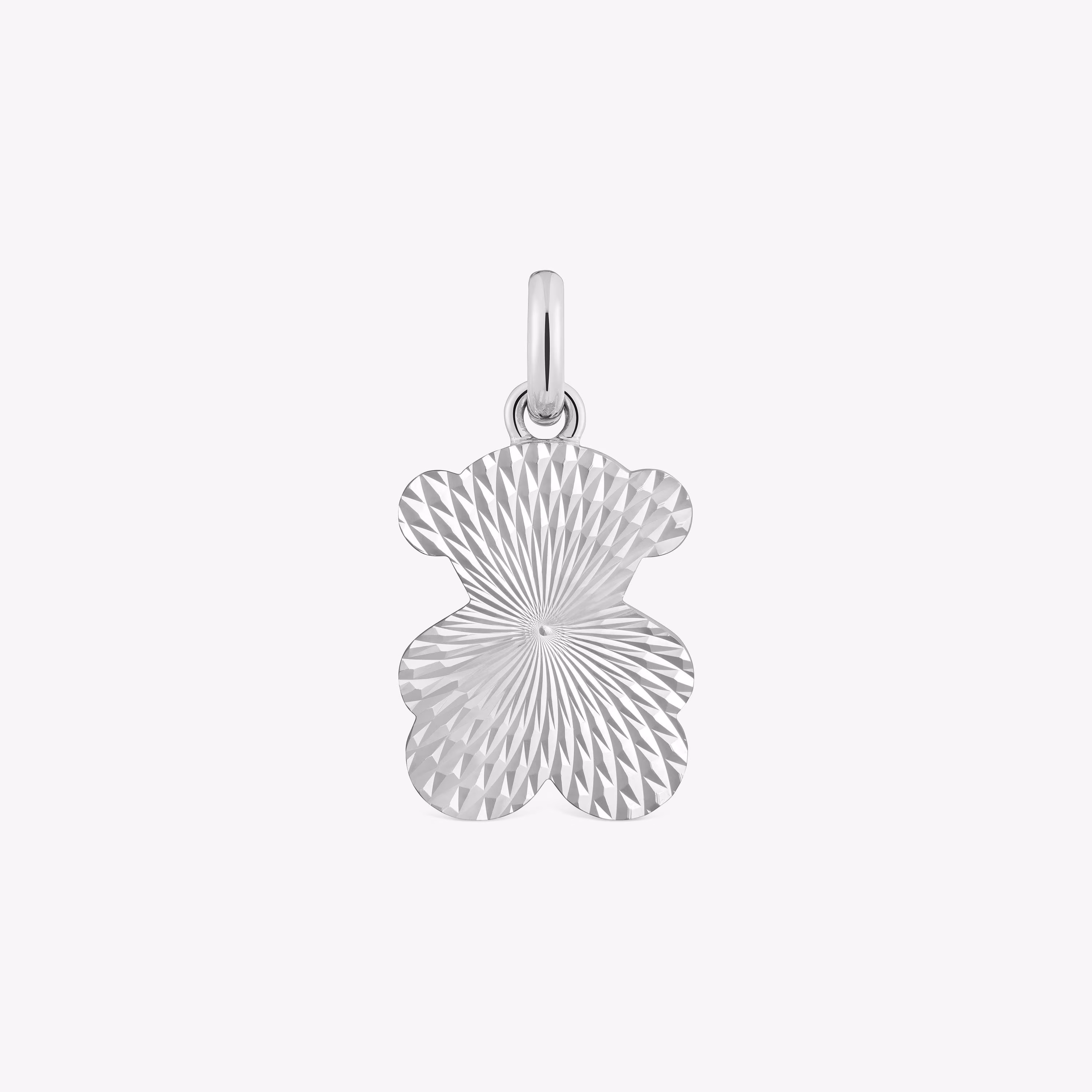 Colgante oso texturizado de plata Sweet Dolls