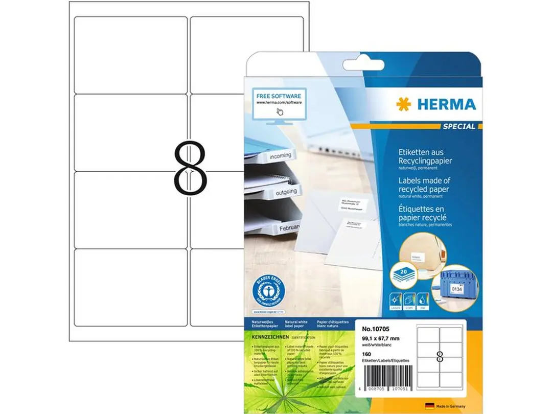 Etiketten 20er-Set Universal-Etiketten