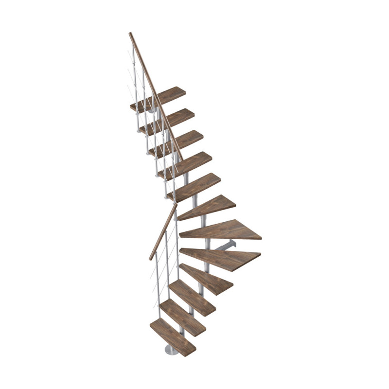 Escalier en hêtre Eureka 1/4 tournant gauche SOGEM