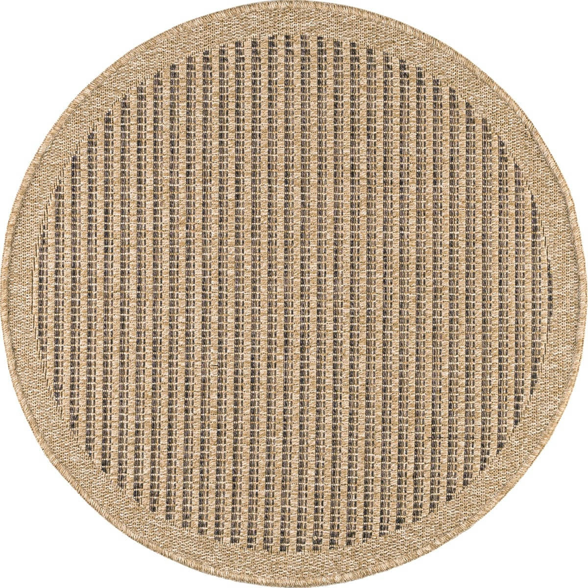 NATURE - Tapis intérieur et extérieur aspect jute marron diamètre 160