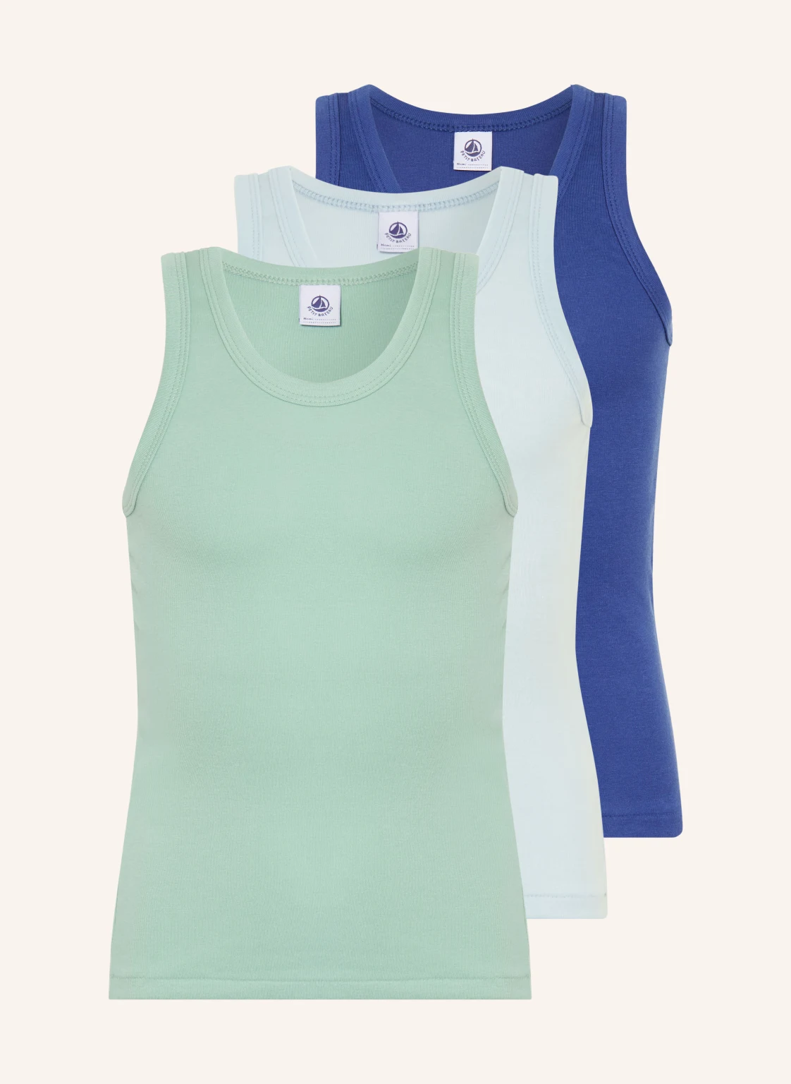 PETIT BATEAU 3er-Pack Unterhemden