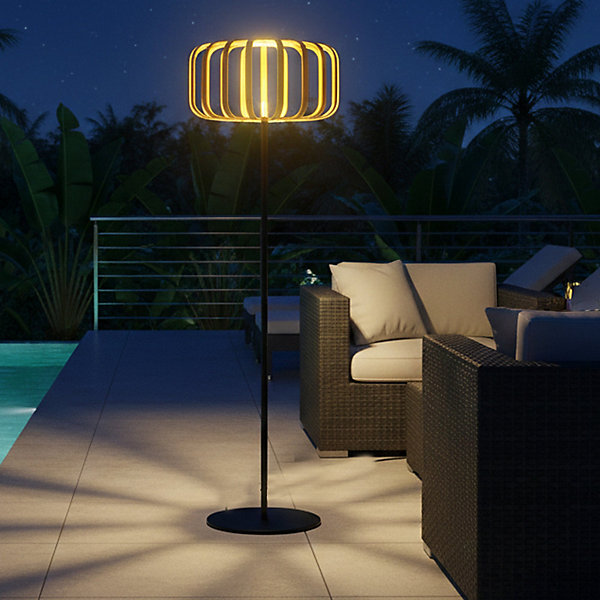 Lampadaire solaire STANDY BAMBOU H150cm