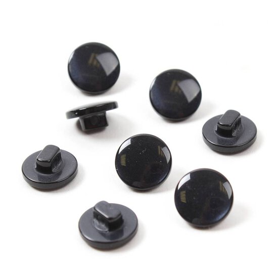 Hemline Royal Blue Basic Knitwear Button 8 Pack