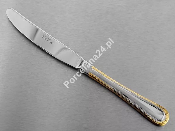 Komplet sztućców 24 cz. na 6 sób Pintinox 1929 - Filet (2.5 mm) złocone 23.FILG.K24