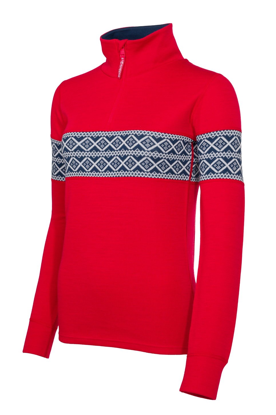 Hardanger 2-lags Half Zip ulltrøye