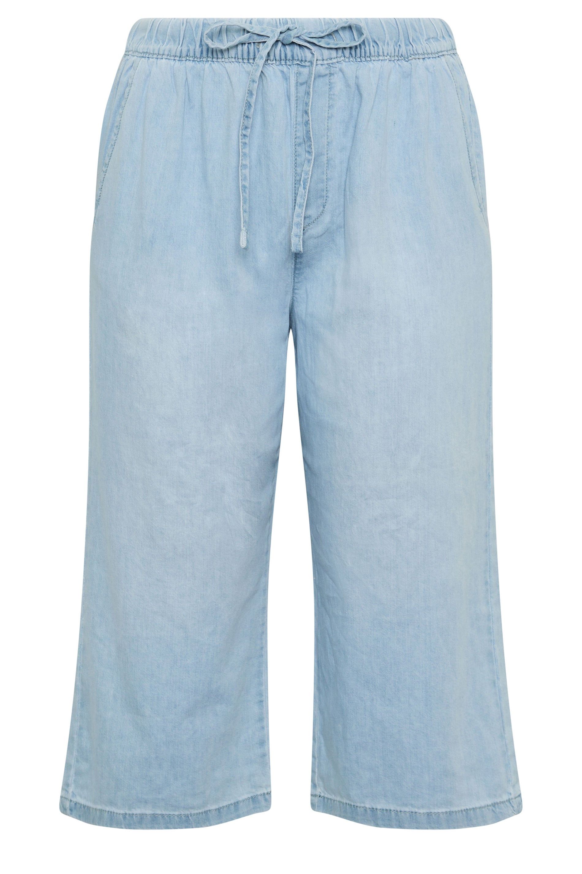 Yours Cropped Wide Leg Jeans