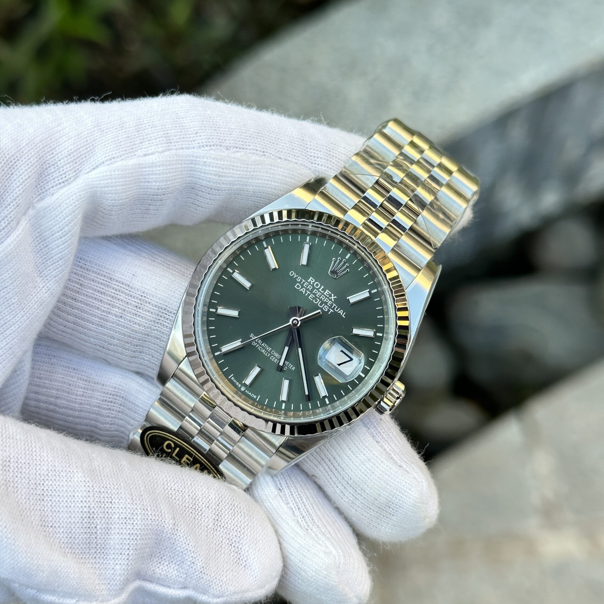 Rolex Datejust 126334 904L Steel Green Dial 36mm Jub Super Clone