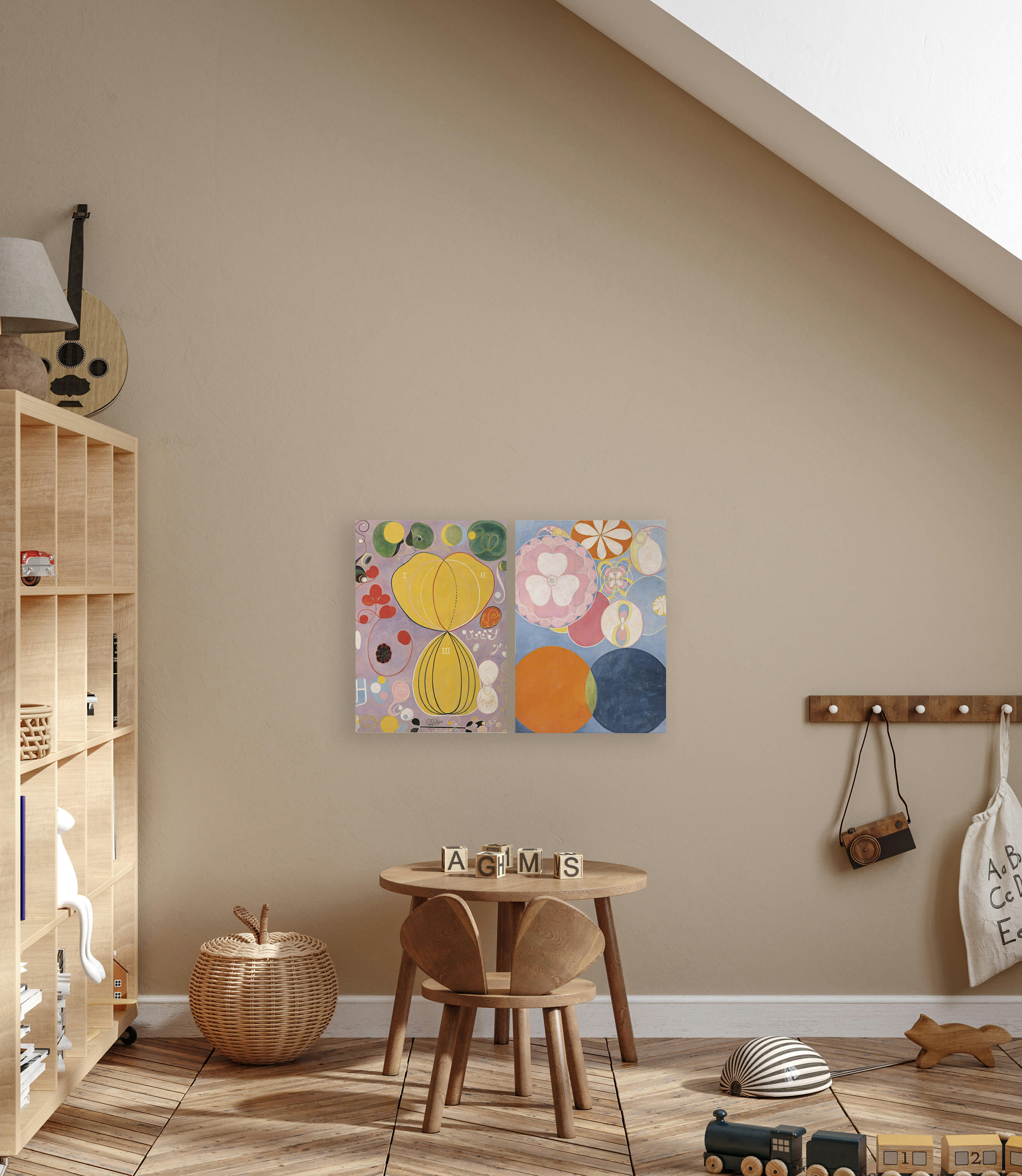 KLINT - Set  2 Peintures sur toile 60x40 Imprimé Klint