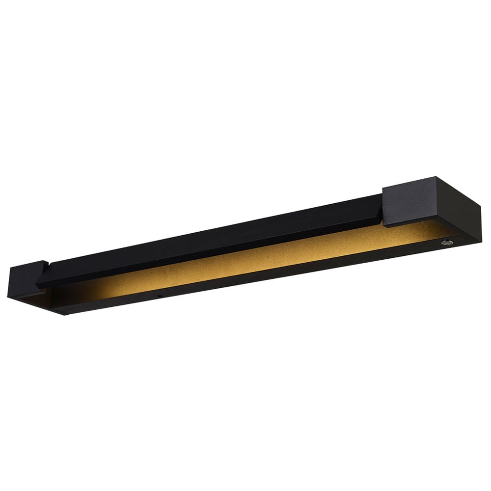 Freelight wandlamp Parete - 1 lichts - 10 x 4  cm - zwart